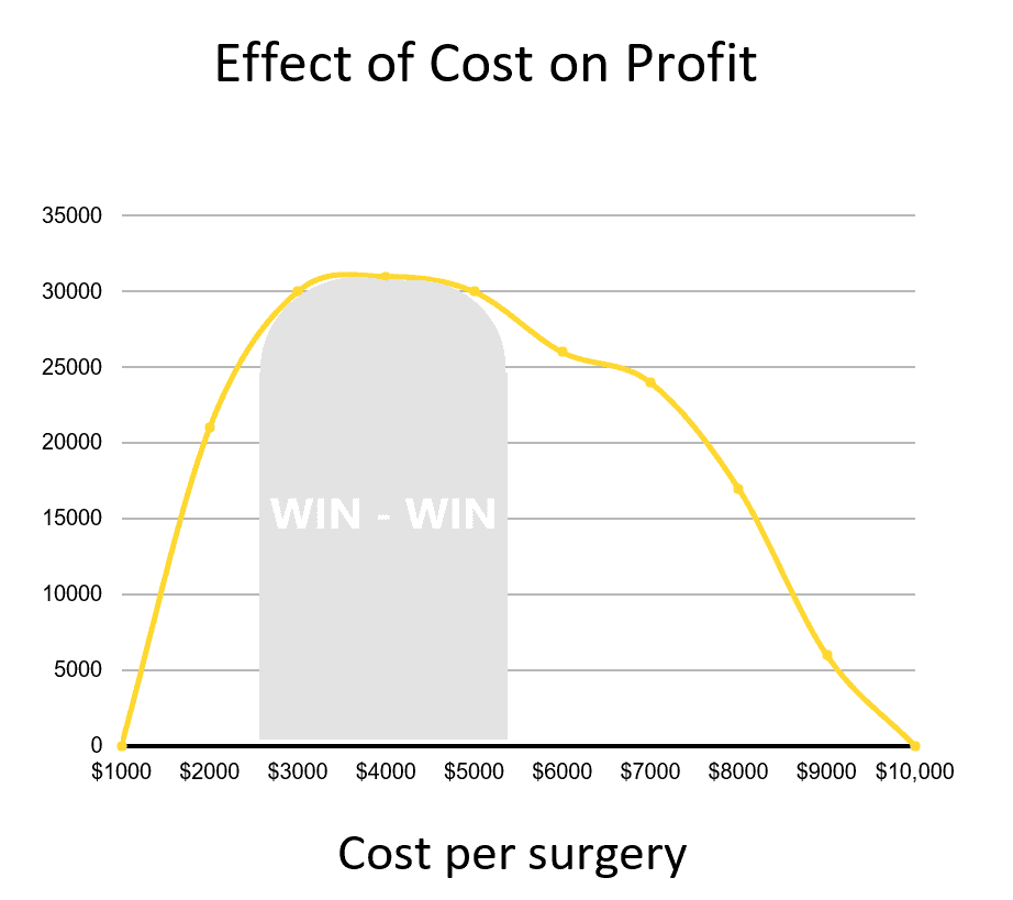 effect of cost graph