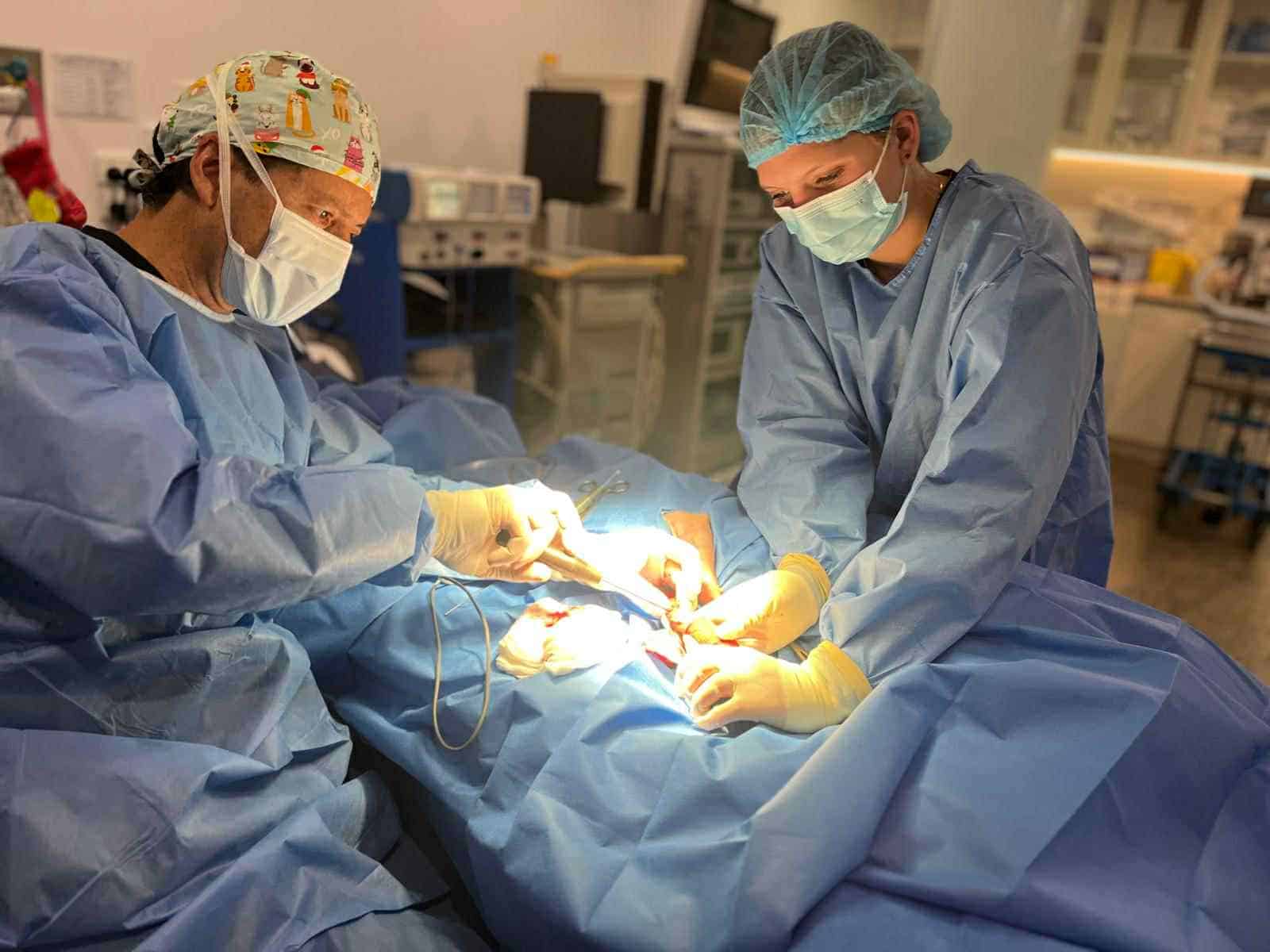 Dr Chris and nurse in surgery